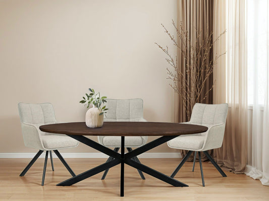JESPER OVAL BROWN 210CM