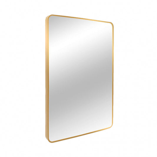 ALU SPIEGEL CURVED GOUD