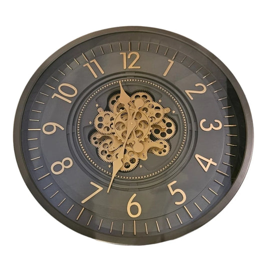 GEAR CLOCK DIA66*9.5CM ALGUA SMOKY GREY