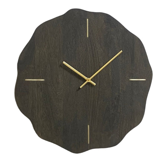 SERRATED SMOKED MANGO WALLCLOCK 66*1.5CM