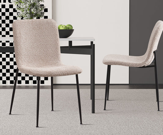STOEL 'ALICE' BOUCLÉ BEIGE