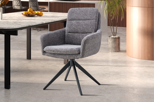 STOEL LISOLD DRAAIBAR FABB RAVEN 13 DONKERGRIJS