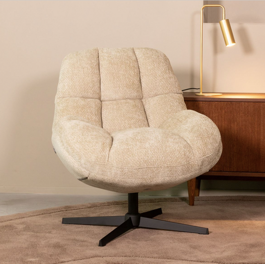 DRAAIFAUTEUIL HUXLEY 76X86X92 CM