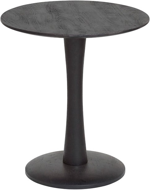 BIJZETTAFEL Ø55, HOOG, BLACK - FLARE FURNITURE
