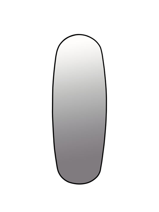 ALU SPIEGEL DANISH OVAL BLACK