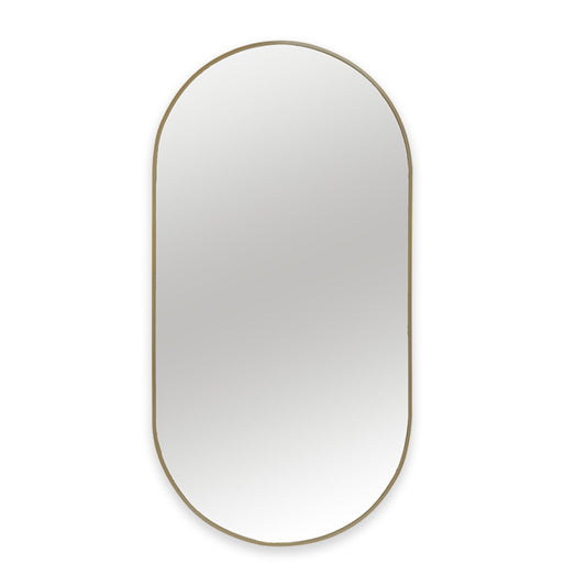 ALU SPIEGEL OVAAL MATT BRONZE