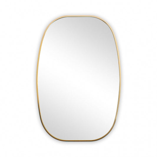 ALU SPIEGEL SQUARED OVAL GOUD