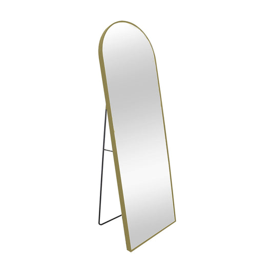 ALU SPIEGEL STANDING ARCHED MATT BRONZE
