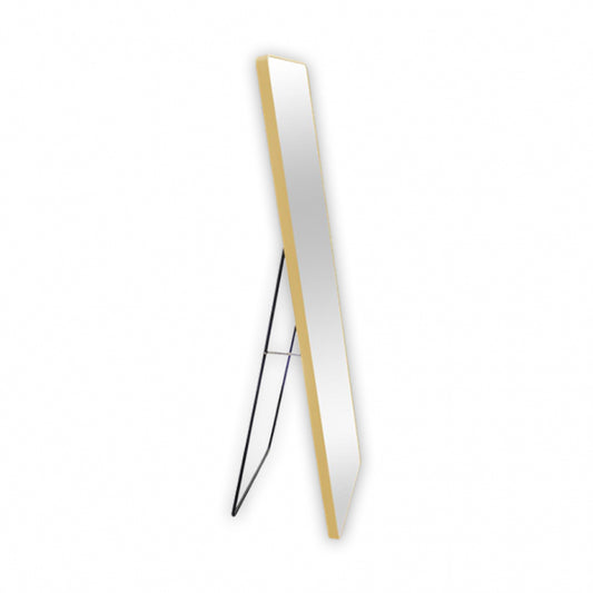 ALU SPIEGEL STANDING CURVED GOUD