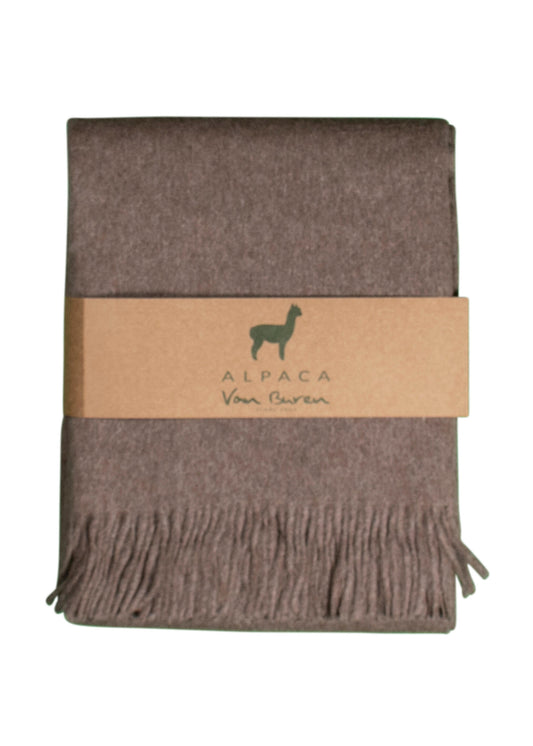 ALPAKA PLAID - CHOCOLADE - 200X150CM - NEW!
