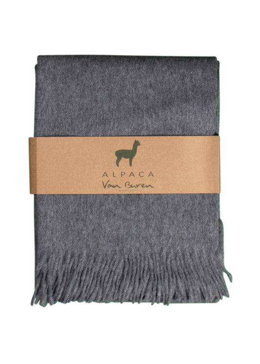 ALPAKA PLAID - GRIJS - 200X150CM - NEW!