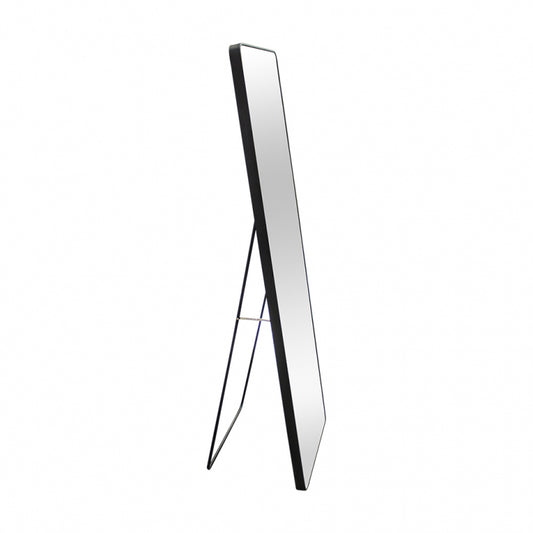 ALU SPIEGEL STANDING CURVED ZWART