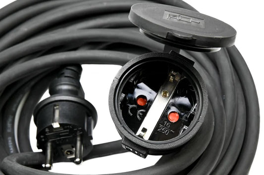 VERLENGSNOER + RA 3 1.5 15 METER RUBBER