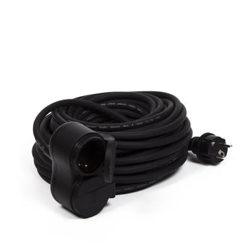 VERLENGSNOER + RA 3X1.5 10 METER 2 STEKKERS NEOPREEN