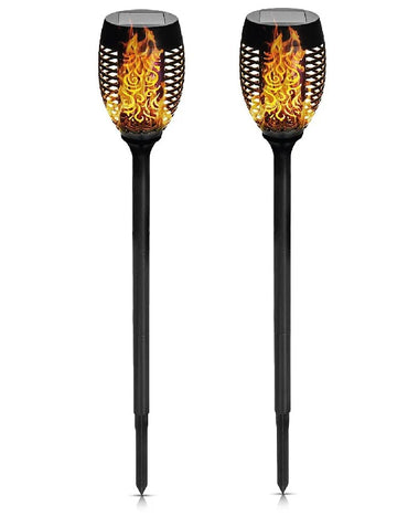 TUINLAMP SOLAR FAKKEN 74 CM FLAME EFFECT