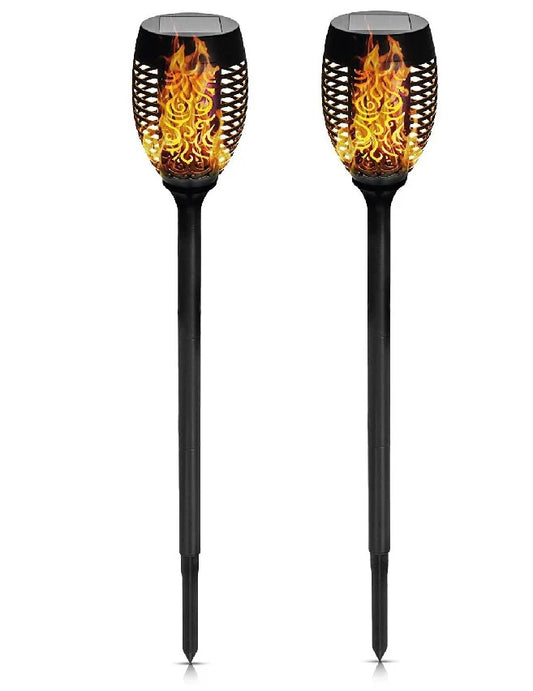 TUINLAMP SOLAR FAKKEN 74 CM FLAME EFFECT