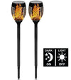 TUINLAMP SOLAR FAKKEN 74 CM FLAME EFFECT
