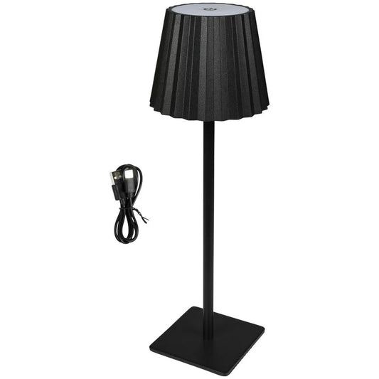 LED TAFELLAMP OPLAADBAAR ALU DELUXE 38 CM