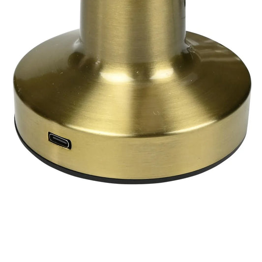 LED TAFELLAMP OPLAADBAAR DIMBAAR TOUCH GOUD DISPLAY