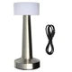 LED TAFELLAMP OPLAADBAAR DIMBAAR TOUCH ZILVER DISPLAY