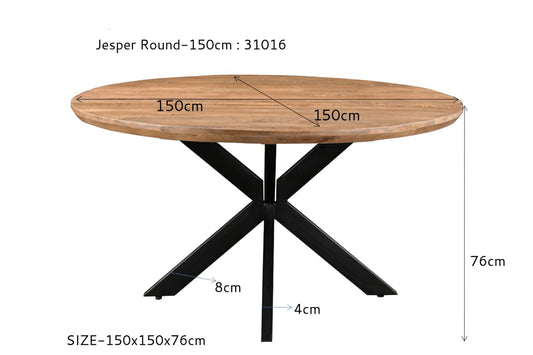 JESPER ROUND 150CM