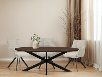 JESPER OVAL BROWN 210CM