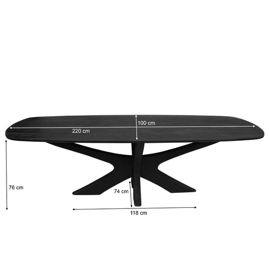 BRIX MONTREAUX ZWART 220CM