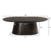 NOVERO ESPRESSO OVAL 120CM