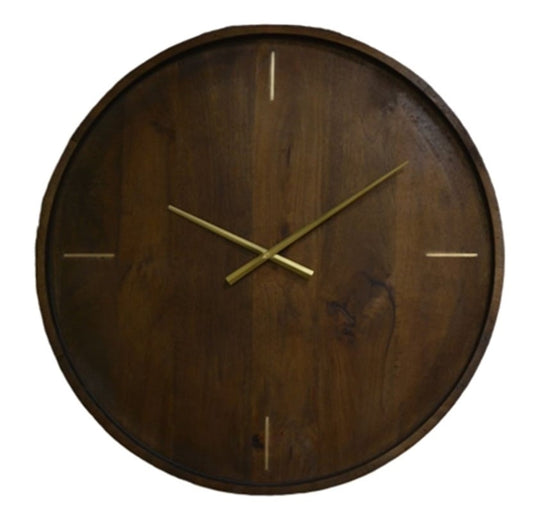 ROUND SMOKED MANGO WALLCLOCK 51*2.5CM
