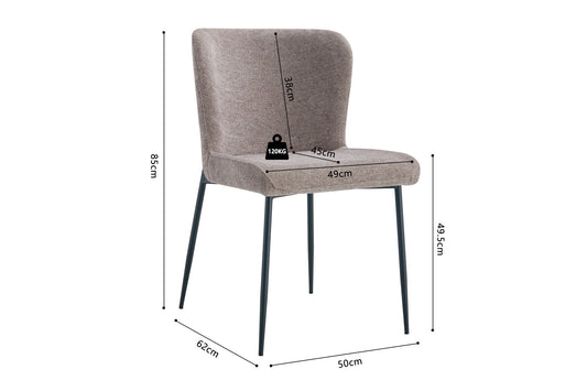 STOEL 'LISA' FABB RAVEN 30 ZAND