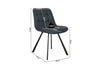 STOEL ARIBA OTE MONTEGO 303 DONKERBLAUW