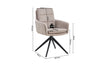 STOEL LISOLD DRAAIBAR FABB RAVEN 30 ZAND