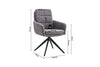 STOEL LISOLD DRAAIBAR FABB RAVEN 13 DONKERGRIJS
