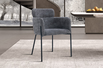 STOEL 'NAOMI' STOF GRIJS