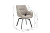 STOEL MODEST DRAAIBAR BEIGE
