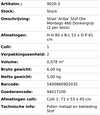 STOEL ARIBA OTE MONTEGO 460 DONKERGRIJS