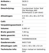 BARKRUK ARIBA OTE MONTEGO 460 DONKERGRIJS