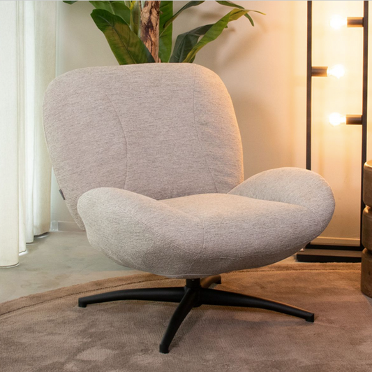 DRAAIFAUTEUIL CLAYTON 82X89X91 CM