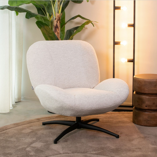DRAAIFAUTEUIL CLAYTON 82X89X91 CM