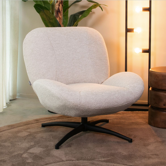 DRAAIFAUTEUIL CLAYTON 82X89X91 CM