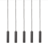 HANGLAMP FERROLI 5-LICHTS 80X10X120 CM