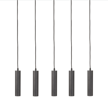 HANGLAMP FERROLI 5-LICHTS 80X10X120 CM