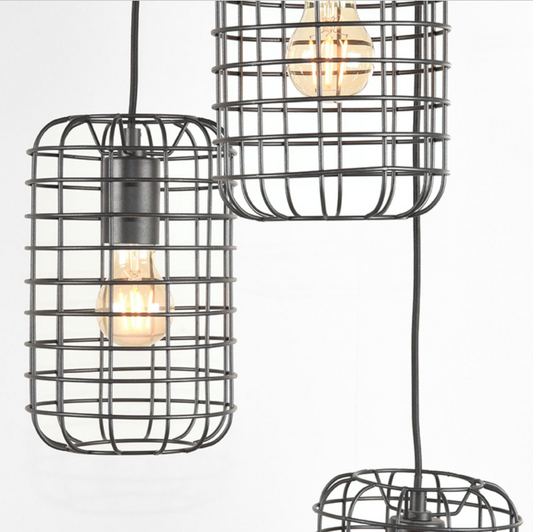 HANGLAMP SOLIDO 3-LICHTS 32X32X127 CM