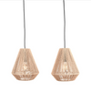 HANGLAMP IBIZA DIAMOND 2-LICHTS 80X33X150 CM