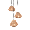 HANGLAMP IBIZA DIAMOND 3-LICHTS 30X30X150 CM