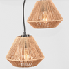 HANGLAMP IBIZA DIAMOND 3-LICHTS 30X30X150 CM