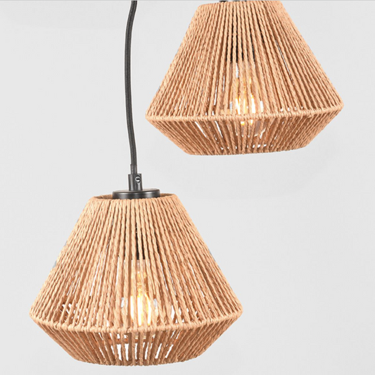 HANGLAMP IBIZA DIAMOND 3-LICHTS 30X30X150 CM