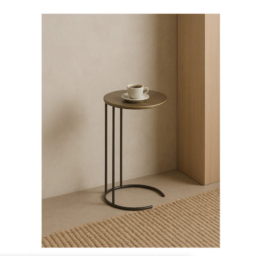 MONOCLE LAPTOPTAFEL, BRASS ANTIQUE - ALLURE ALU COLLECTION