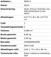 STOEL ANTURA DONKERGRIJS