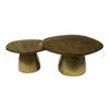 SALONTAFEL ECLIPSE SET VAN 2 / ANTIEK GOUD